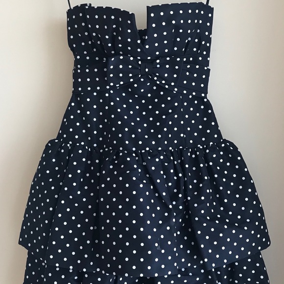Carolyn Roehm Polka Dot Tiered Dress with Bow - Picture 3 of 6